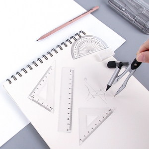 Toán Hình Học Thiết Lập 9 Pcs Nhựa Đa Chức Năng Vẽ Thông Tư Đo Cai Trị Thiết Lập Cho Các Trường Học - Product Image 4