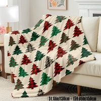 Neuheit Weihnachts-Kuscheldecke Polyester Flanell Einfarbig Ultra Weich Umweltfreundlich Warm Ganzjahres-Luxusdecke für Sofa Bett Baby