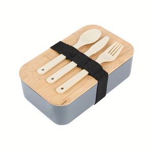 Boîtes à bento personnalisées pour adultes - Boîte à lunch moderne de 900 ml avec cuillère et fourchette, sans BPA, compatible micro-ondes/lave-vaisselle - Product Image 4