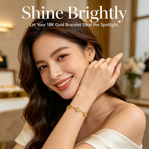 Pulsera de Trébol de Oro Real de 18K/14K/22K al por Mayor, Pulsera de Eslabones con Dije de Flor para Mujer, Joyería <span class=keywords><strong>Fina</strong></span> de Trébol de Cuatro Hojas Delicado en Oro - Product Image 4