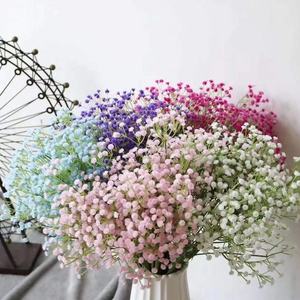 Chất Lượng Cao Giá Rẻ Nhất Bất Động Cảm Ứng Màu Xanh Đậm Màu Đỏ Nhân Tạo Trang Trí Hoa Cây Trẻ Sơ Sinh Hơi Thở Thực Tế Rết - Product Image 1