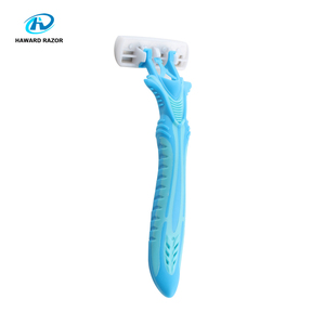 Rasoir pour femmes, outil de dermabrasion, rasoir pour jambes et aisselles, 6 lames avec manche en caoutchouc - Product Image 3
