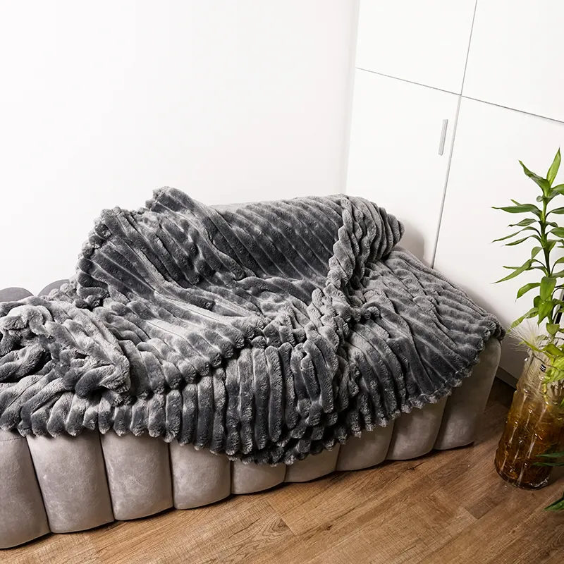 Мягкое Флисовое одеяло из искусственного меха кролика