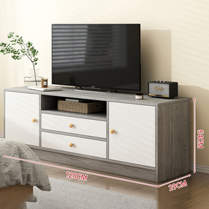 Moderno semplice <span class=keywords><strong>in</strong></span> legno <span class=keywords><strong>TV</strong></span> Cabinet con <span class=keywords><strong>Base</strong></span> accentuata pannello ispessito armadietto per la casa o l'ufficio per uso appartamento - Product Image 6