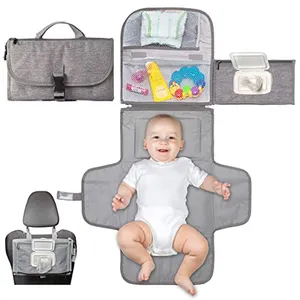 Portable Diaper Changing Pad for Newborn Boy and Girl Waterproof Travel Changing Station kit