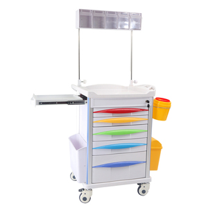 750*480*930mm Hospital Furniture Multi-function ABS Plastic Medical Cart Medicine Drug Emergency Treatment <strong>Trolley</strong> - Product Image 2