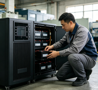 UPS Online Kritis-Misi 1KVA 3KVA 10KVA Gelombang Sinus Murni 0ms Switching Power untuk Telekomunikasi & CCTV