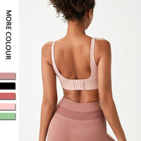 Soutien-gorge de sport respirant à maintien élevé pour femmes, bretelles croisées, grande taille, pour le yoga et le fitness, 100% nylon