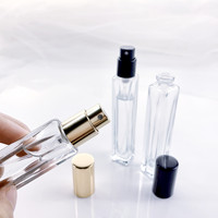 Flacons de parfum de 10 ml en gros personnalisés par le fabricant, flacons de voyage, échantillons, flacons vaporisateurs en verre transparent, emballages vides