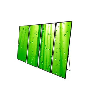 Shopping mall P3mm floor standing indoor led moving adverting display HD smart poster led screen