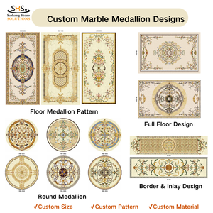 Design Personalizzato di Medaglioni in Marmo con Tecnologia Waterjet per Progetti di Interni di Lusso, <span class=keywords><strong>Palazzi</strong></span> e Hall di Hotel - Product Image 5