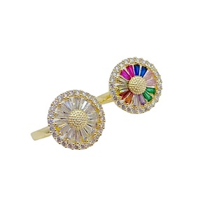 ใหม่เครื่องประดับที่ดีเพทายฮาโล unisex คลัสเตอร์หยดน้ำแหวน925สเตอริงเงินของขวัญครบรอบ - Product Image 5