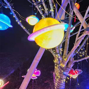 Không thấm nước hình cầu ngoài trời cảnh bầu không khí trang trí đèn sơn hành tinh Đèn chùm cây cảnh định hình đèn - Product Image 3