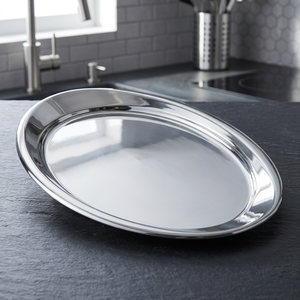 Stainless Steel <b>Round</b> Food Tray Eco-Friendly Steamable Multifunction High Quality - Product Image 3