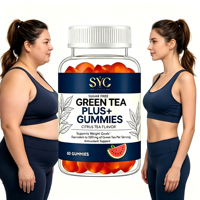 Gummies OEM à l'extrait de thé vert pour la perte de poids avec Garcinia Cambogia et cétones de framboise, brûleur de graisse, marque privée, vente en gros en vrac
