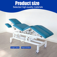 Table de chiropratique électrique multifonctionnelle à 5 sections, pieds séparables, pour examen et ostéopathie