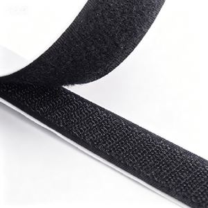 Factory Direct Non-adhesive <b>Sew</b> on Hook and Loop Tape Printed Reusable Nylon Black White Plain Fastener for <b>Bags</b> in Stock - Product Image 1