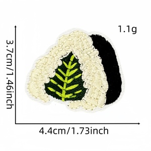 แพทช์ปัก<span class=keywords><strong>ล</strong></span>าย<span class=keywords><strong>ซูชิ</strong></span>สุดน่ารัก อาหารญี่ปุ่น <span class=keywords><strong>แซ</strong></span><span class=keywords><strong>ล</strong></span>มอน โอนิกิริ ซาชิมิ ตราสัญ<span class=keywords><strong>ล</strong></span>ักษณ์แบบรีดติดเสื้อยืด กระเป๋า ของตกแต่ง DIY - Product Image 3