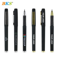 Bolígrafos de Gel de Plástico de la Marca BKS con Logotipo Personalizado, Regalo Promocional Empresarial, Punta de 0.5 mm, Tinta Negra