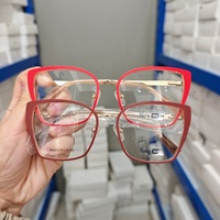 Nuevas Monturas Ópticas Metálicas de Diseño Moderno, Gafas de Lujo en Liquidación, Surtido Variado, Monturas Económicas de Ojo de Gato para Mujer