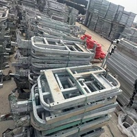 Plataforma de Trabajo Suspendida de Alta Altura, Segura y de Primera Calidad, Plataforma de Suspensión Galvanizada de Alta Capacidad para Mantenimiento de Edificios