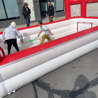 Mini patinoire d'hockey gonflable d'usine/mini patinoire auto-gonflable patinoire d'hockey/mini patinoire auto-gonflable pour des locations de partie