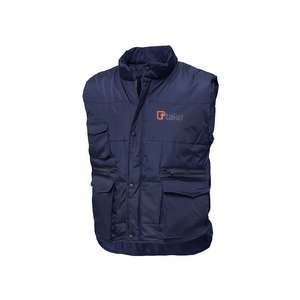 Chaleco de Invierno Ttake con Múltiples Bolsillos, Gris XL, Ropa de Trabajo Aislante y Cálida - Product Image 2