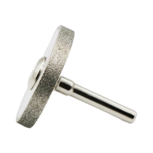 Roda de Afiamento em Aço Inoxidável Usinada em CNC com Dupla Chanfradura Pequena Roda de Diamante com Cabo para Perfuração Marca XBM Modelo XBM-2518 - Product Image 4