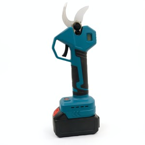 Cisailles <span class=keywords><strong>électrique</strong></span>s de taille-haie sans fil 35 mm, prix usine, batterie lithium 21 V, 2 batteries, multifonctionnelles, en plastique - Product Image 2