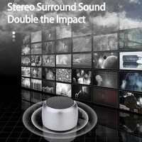 Haut-parleur audio USB portable M1 avec éclairage LED RVB Mini caisson de basses stéréo 5W Surround pour le cinéma maison et l'extérieur