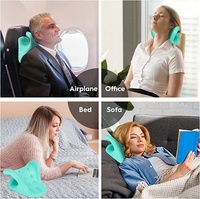 Dispositif de Traction cervicale relaxant pour le cou et les épaules 2022 pour TMJ soulagement de la douleur oreiller de chiropratique en PU extenseur de cou