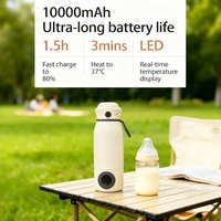 Chauffe-biberon portable intelligent 10000 mAh pour lait infantile, double chauffe-biberon pour préparation laitière, qualité alimentaire