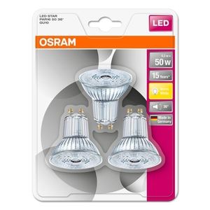 Bombillas LED Osram Par16 Gu10 2700K Blanco Cálido Reflector de Vidrio Paquete de 3 - Product Image 4