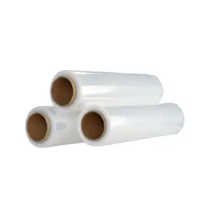 Wrap Roll Stretch Packing Film Jumbo Roll Stretch Film Clear Plastic 20micron ISO Transparent Moisture Proof Soft Packaging Film