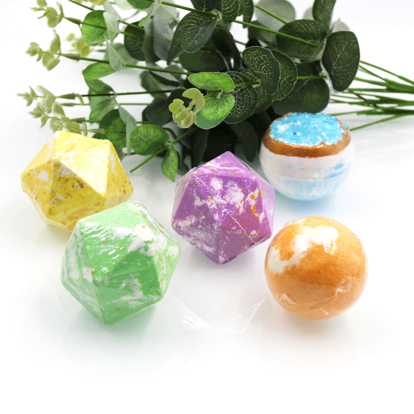 Красочный подарочный набор семь чакр для спа Fizzy оптом