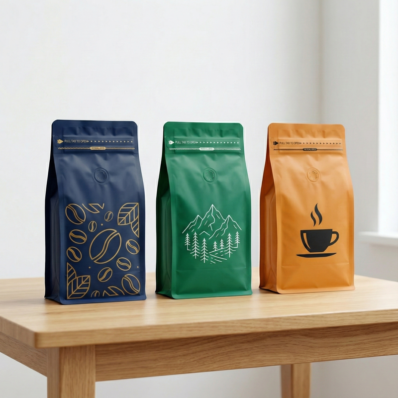 Custom Printed Recyclable Stand up Coffee