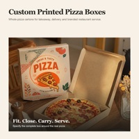 Cajas de Pizza Ecológicas Personalizadas al por Mayor para Comida para Llevar, Todos los Tamaños, Material Corrugado/Kraft