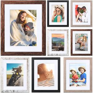 Wood Handmade Photo <b>Frame</b> 4x6 16x20 11x14 5x7 18x24 24x36 Customized Logo Modern Hanging UV <b>Printing</b> 2-Color <b>Printing</b> - Product Image 2