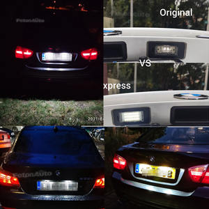 Nouvelles lampes LED <span class=keywords><strong>de</strong></span> <span class=keywords><strong>plaque</strong></span> d'immatriculation 2 pièces pour <span class=keywords><strong>BMW</strong></span> <span class=keywords><strong>E46</strong></span> E60 E70 E71 E82 E88 E90 E91 E92 E93 63267165646 - Product Image 6