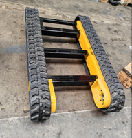Châssis à chenilles en caoutchouc OEM pour excavatrice, chargeuse, foreuse, engins de construction en zone humide