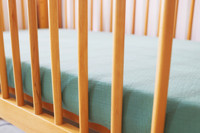 Housse de matelas pour berceau bébé nouveau-né et tout-petit en coton pur double couche certifié GOTS CPC, vente en gros transfrontalière OEM