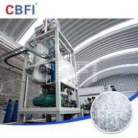 Usine de production de glace comestible cylindrique, machine à glace tubulaire de 30 tonnes