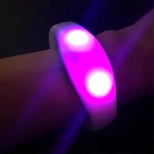 Party Supplies Flashing Wristbands Remote Controlled Led Bracelets Radio Control DMX Glowing Plastic Bracelet