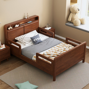 Letto <span class=keywords><strong>per</strong></span> bambini in legno massiccio Guardrail 1.2 m letto singolo da ragazzo e 1.5 m letto da ragazza <span class=keywords><strong>per</strong></span> piccoli appartamenti <span class=keywords><strong>per</strong></span> soggiorno - Product Image 4