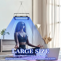 Machine de solarium professionnelle sans UV Design bleu moderne Source de lumière LED lit de bronzage Salon de maison lampadaires faciaux en aluminium