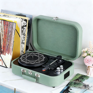 Valigetta per Giradischi in Pelle PU, Custodia per Fonografo, Scatola per Lettore di Dischi in Vinile, Regalo di Natale - Product Image 5