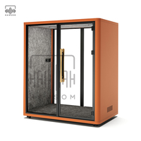 Gousses de bureau de travail cabine silencieuse maison de conteneur modulaire maison de cabine de bureau à domicile
