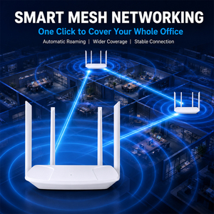 <span class=keywords><strong>Router</strong></span> WIFI <span class=keywords><strong>Gigabit</strong></span> Completo R712G-HS, Doble Banda 2.4GHz 5GHz, Mu-MIMO, 4GE, WiFi 5 6 7, <span class=keywords><strong>Router</strong></span> Empresarial con 4 Antenas, QoS, DHCP, Estático - Product Image 3