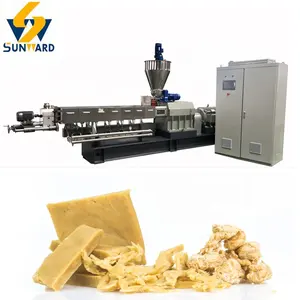 Sunward Atualizado Aço Inoxidável 200-250 kg/h Produção de melhor qualidade carne analógica texturizada proteína vegetal máquina de pedaços de soja