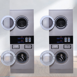 Machine à laver à tambour à commande par carte commerciale, à pièces, électrique, automatique, lavage et séchage - Product Image 4